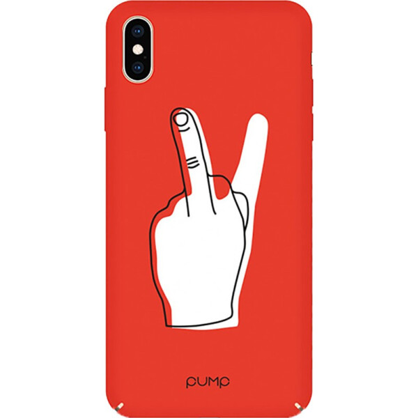 

Чехол-накладка PUMP Tender Touch Case for Apple iPhone X/XS V for Middle Finger bz_F_83458