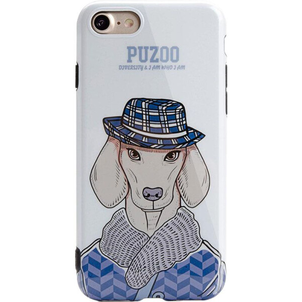

Чехол-накладка PUZOO TPU Glossy Shiny Powder Art dog Apple iPhone 7/8 White Ravan bz_F_57778