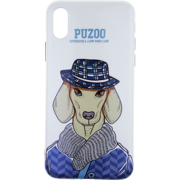 

Чехол-накладка PUZOO TPU Glossy Shiny Powder Art dog Apple iPhone X White Ravan bz_F_57781