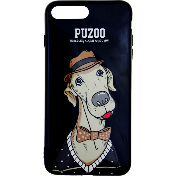 

Чехол-накладка PUZOO TPU Glossy Shiny Powder Art dog Apple iPhone 7 Plus/8 Plus Black Bean bz_F_57783