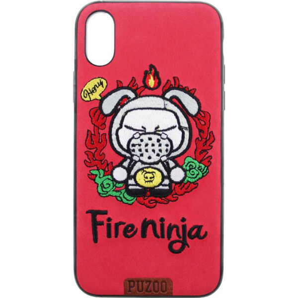 

Чехол-накладка PUZOO TPU+TPU with stitchwork craft Star show Apple iPhone X Red Fireninja bz_F_57788