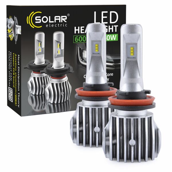 

LED Автолампы Solar H11 12 / 24V 6500K 6000Lm 50W Cree Chip