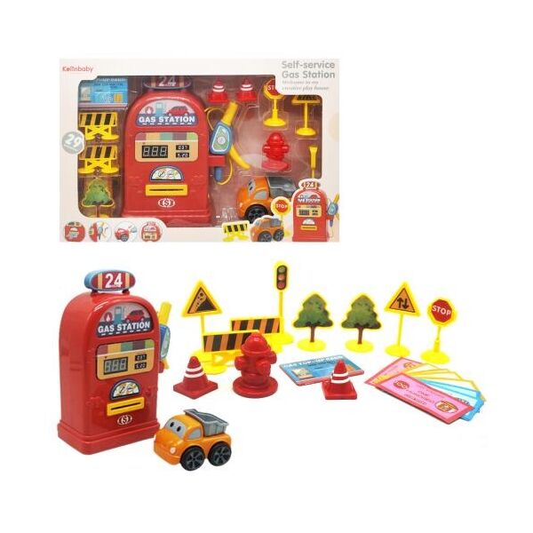 

Игровой набор Заправка, красный 805EA/EB