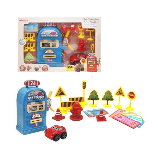

Игровой набор Заправка, синий 805EA/EB