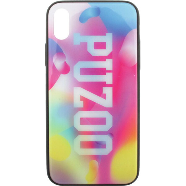 

Чехол-накладка PUZOO Glass Printing with TPU Visions Apple iPhone X Pink bz_F_58382