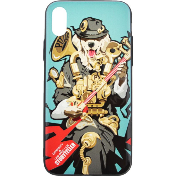 

Чехол-накладка PUZOO TPU with UV Printing Punk Phone Apple iPhone X Ligjt Green bz_F_58586