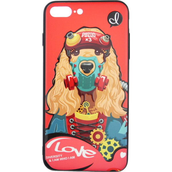 

Чехол-накладка PUZOO TPU with UV Printing Punk Phone Apple iPhone 7 Plus/8 Plus Red bz_F_58609
