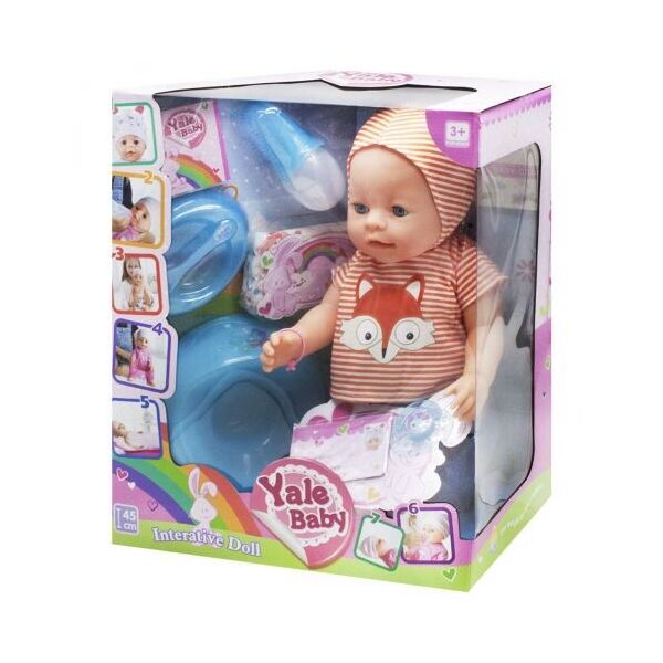 

Пупс Yale baby, в полосатом BL037P