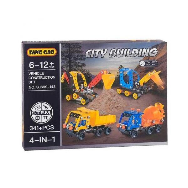 

Металлический конструктор City Building, 341 дет SJ699-143