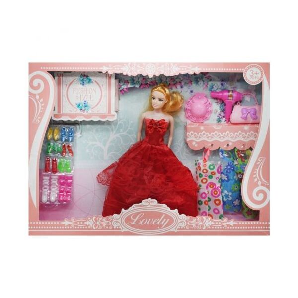 

Набор с куклой Lovely, в красном sv-66