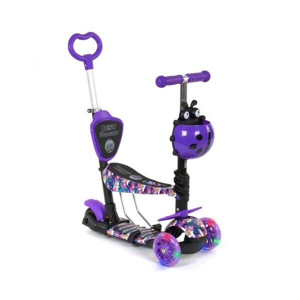 

Самокат с ручкой Best Scooter (фиолетовый) 19870