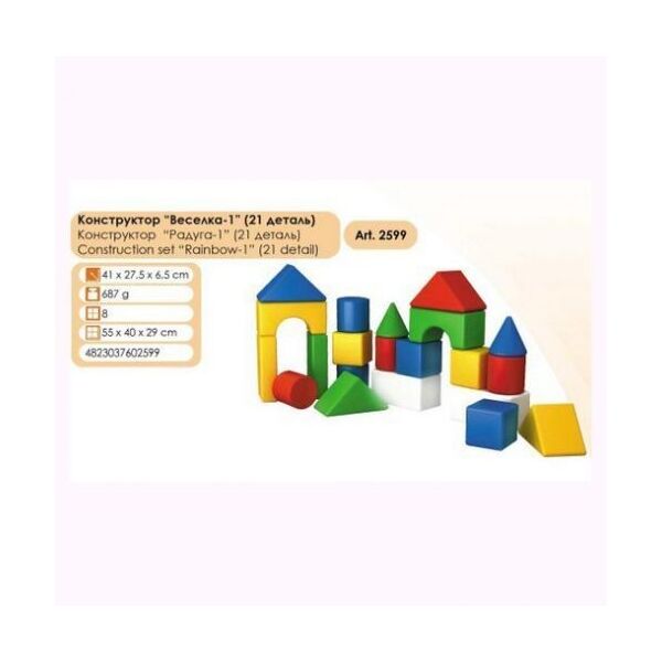 

Конструктор Радуга 1 ТехноК (21 дет) 2599