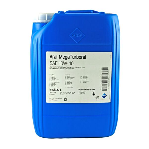 

Моторное масло Aral MegaTurboral 10w-40 20L