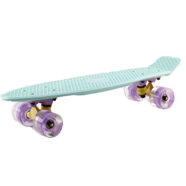 

Скейтборд Пенни борд Penny Wheels Fish SK-405-9 бирюзовый/фиолетовый