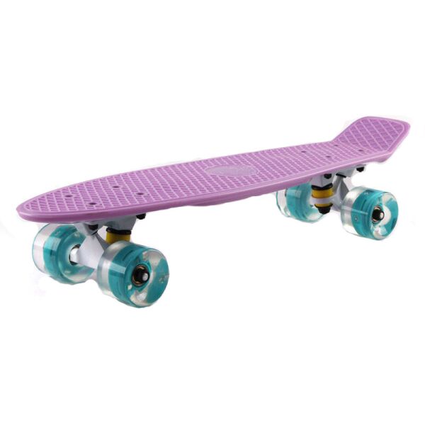 

Скейтборд Пенни борд Penny Wheels Fish SK-405-6 фиолетовый/белый
