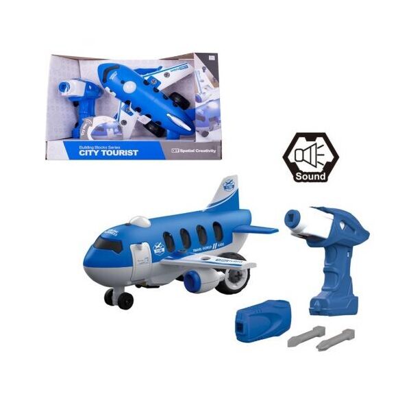 

Машинка-конструктор Самолет, 28 дет CJ-1379247