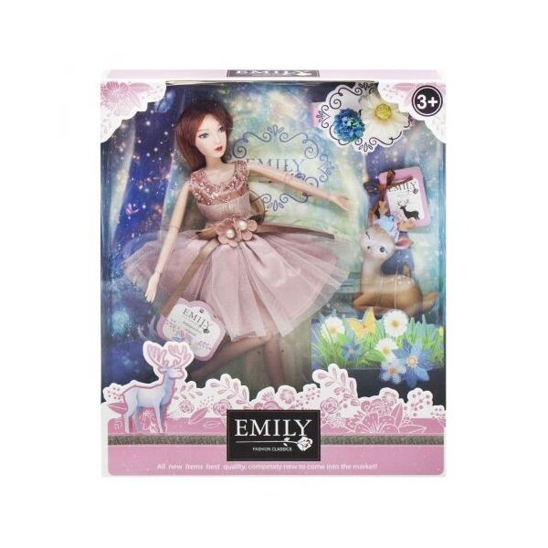 

Кукла Emily Fashion Classics, с оленёнком QJ087D