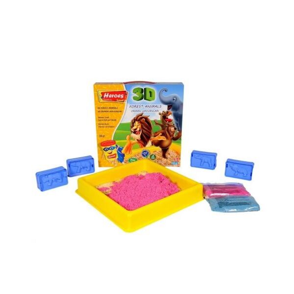 

Кинетический песок Forest animals, с песочницей E KUM-035-036-037-038 MİX