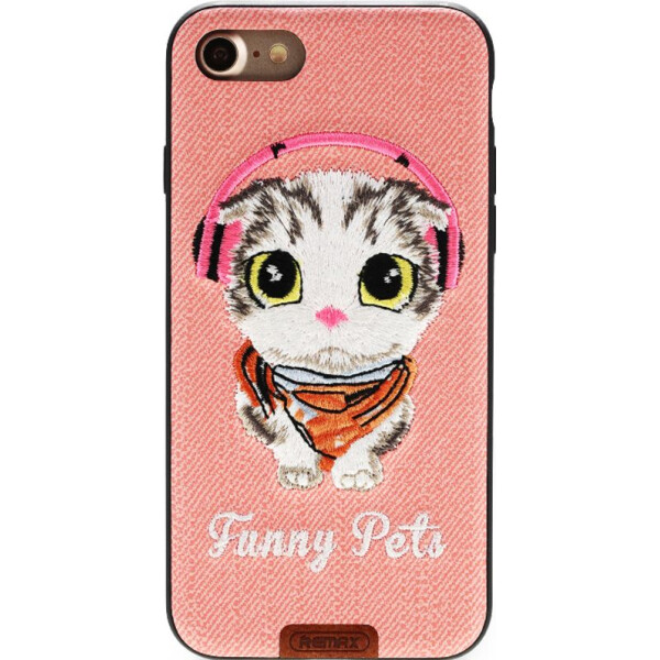 

Чехол-накладка Remax Funny Pets Series Case Apple iPhone 7 Pink (bz_F_62108)