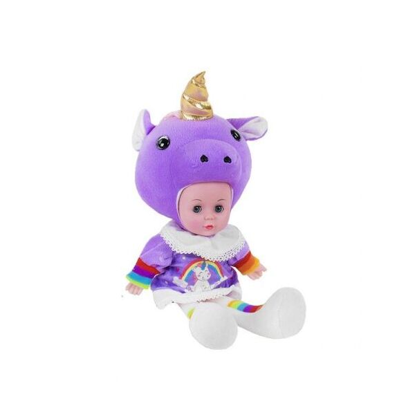 

Мягкая кукла Lovely Doll: Единорожек фиолетовый с золотистым рогом CY5002S/1S/4S
