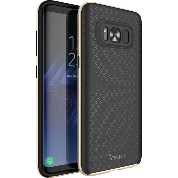 

Чехол-накладка Ipaky TPU+PC bumper Samsung S8 Black/Gold (bz_F_51102)