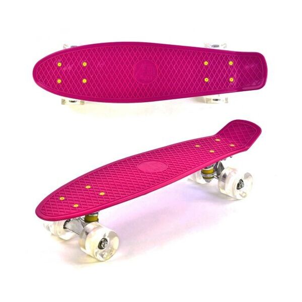 

74191 [9090] Скейт Пенни борд 9090 (8) Best Board, МАЛИНОВЫЙ, доска=55см, колёса PU со светом, диаметр 6см