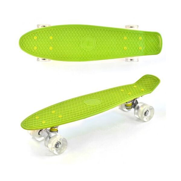 

85031 [355] Скейт Пенни борд 0355 (8) Best Board, САЛАТОВЫЙ, доска=55см, колёса PU со светом, диаметр 6см