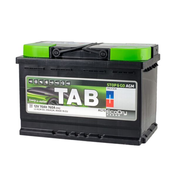 

Аккумулятор TAB AGM 70 Ah/12V [- +]