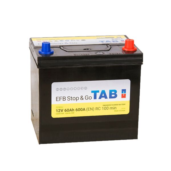 

Аккумулятор TAB EFB JIS 60 Ah/12V [- +]