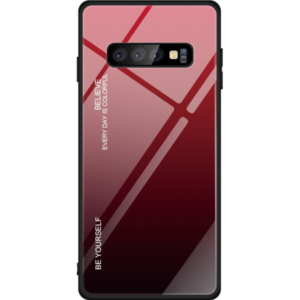 

Чехол-накладка TOTO Tempered Glass Phone Case Gradient Samsung Galaxy S10 Red (bz_F_92463)