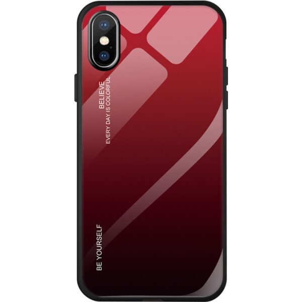 

Чехол-накладка TOTO Tempered Glass Phone Case Gradient Apple iPhone Xs Red (bz_F_92457)
