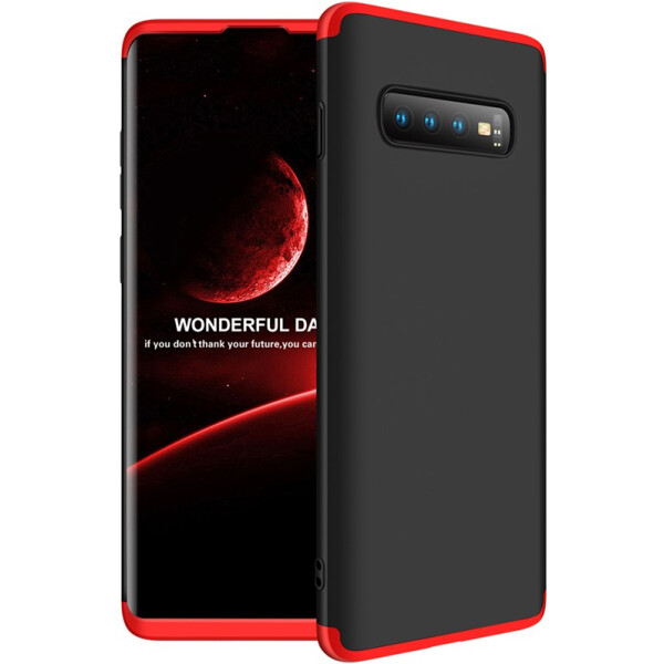 

Чехол-накладка GKK 3 in 1 Hard PC Case Samsung Galaxy S10+ Red/Black (bz_F_91313)