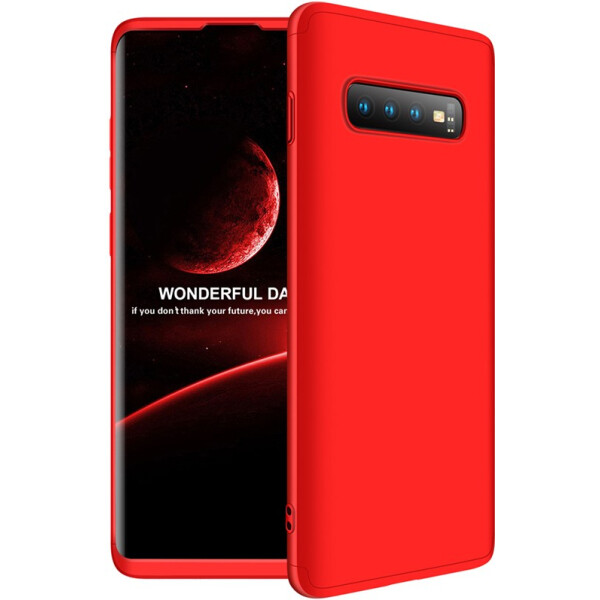 

Чехол-накладка GKK 3 in 1 Hard PC Case Samsung Galaxy S10+ Red (bz_F_91312)