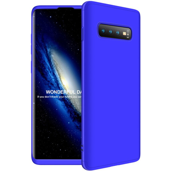 

Чехол-накладка GKK 3 in 1 Hard PC Case Samsung Galaxy S10+ Blue (bz_F_91307)