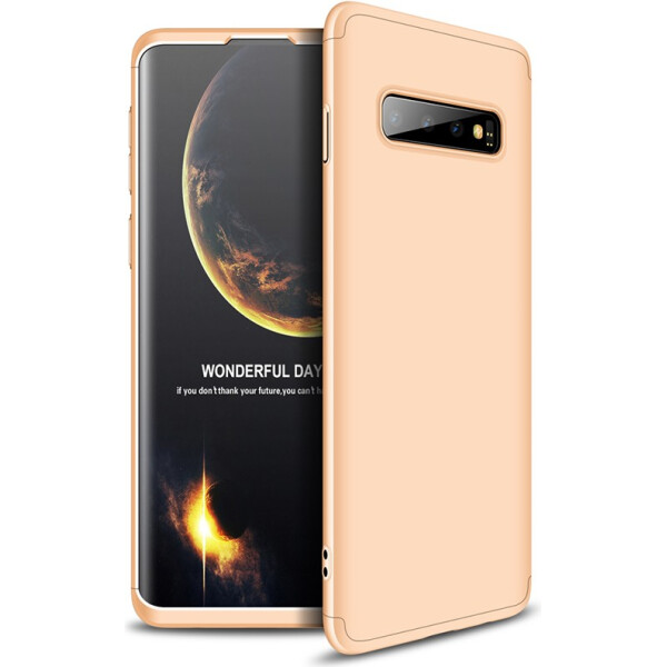 

Чехол-накладка GKK 3 in 1 Hard PC Case Samsung Galaxy S10 Gold (bz_F_91300)