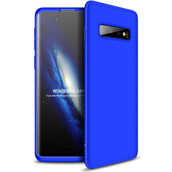 

Чехол-накладка GKK 3 in 1 Hard PC Case Samsung Galaxy S10 Blue (bz_F_91298)
