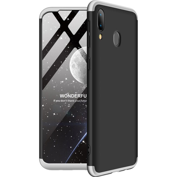 

Чехол-накладка GKK 3 in 1 Hard PC Case Samsung Galaxy M20 Silver/Black (bz_F_91296)