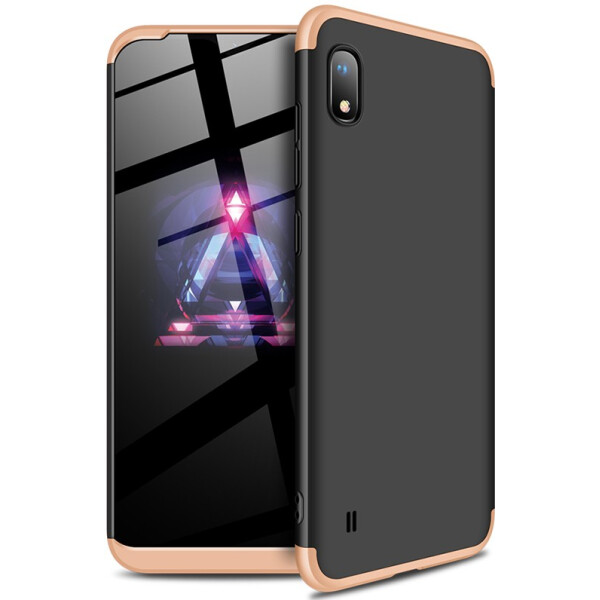 

Чехол-накладка GKK 3 in 1 Hard PC Case Samsung Galaxy A10 Gold/Black (bz_F_91256)