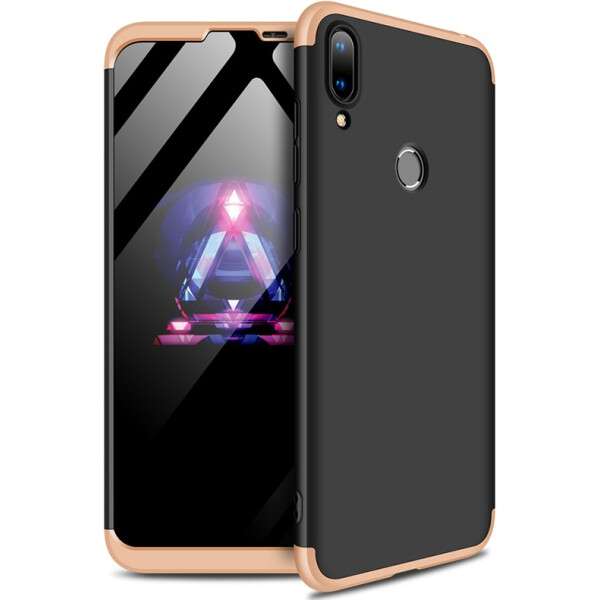 

Чехол-накладка GKK 3 in 1 Hard PC Case Huawei Y7 2019 Gold/Black (bz_F_91228)