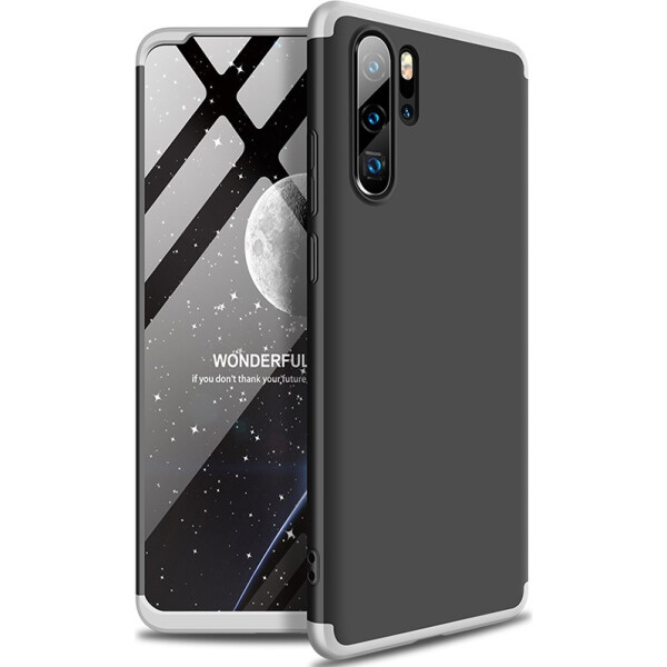 

Чехол-накладка GKK 3 in 1 Hard PC Case Huawei P30 Pro Silver/Black (bz_F_91250)