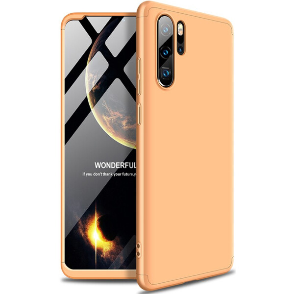 

Чехол-накладка GKK 3 in 1 Hard PC Case Huawei P30 Pro Gold (bz_F_91245)