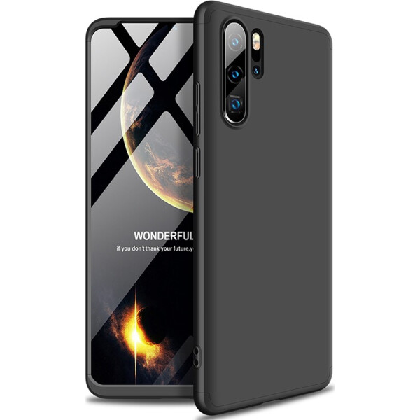 

Чехол-накладка GKK 3 in 1 Hard PC Case Huawei P30 Pro Black (bz_F_91242)