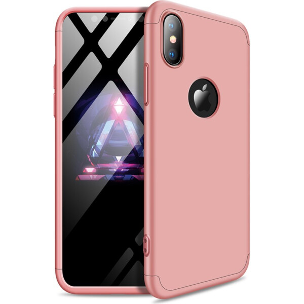 

Чехол-накладка GKK 3 in 1 Hard PC Case Apple iPhone XS Rose Gold (bz_F_91204)