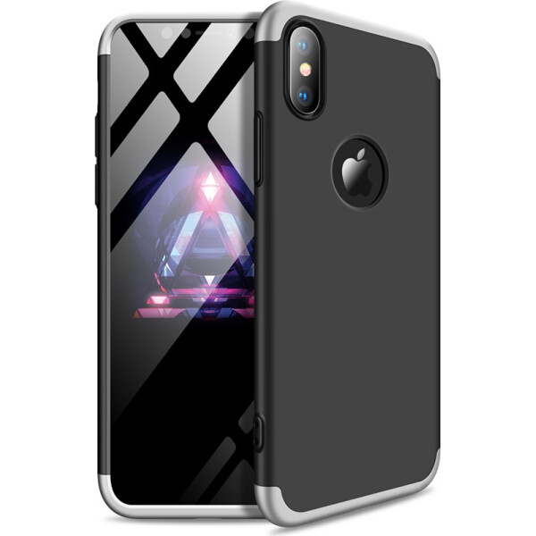 

Чехол-накладка GKK 3 in 1 Hard PC Case Apple iPhone XS Max Silver/Black (bz_F_91213)