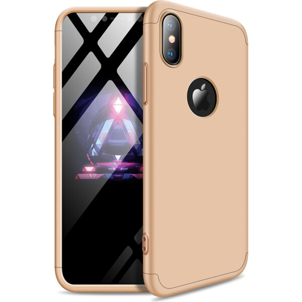 

Чехол-накладка GKK 3 in 1 Hard PC Case Apple iPhone XS Max Gold (bz_F_91209)