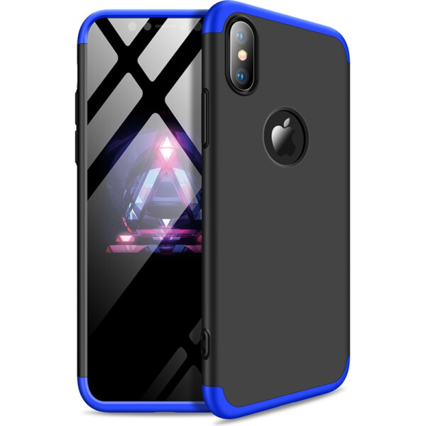 

Чехол-накладка GKK 3 in 1 Hard PC Case Apple iPhone XS Max Blue/Black (bz_F_91208)