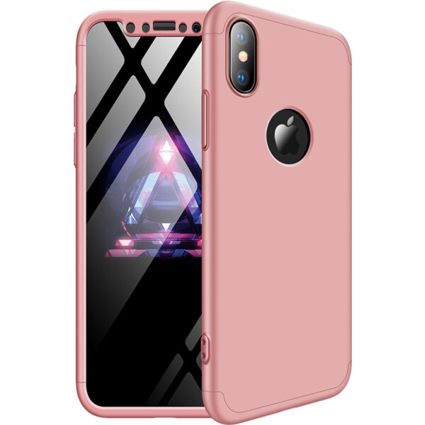 

Чехол-накладка GKK 3 in 1 Hard PC Case Apple iPhone X Rose Gold (bz_F_91148)