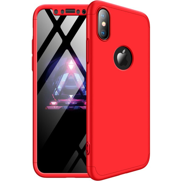 

Чехол-накладка GKK 3 in 1 Hard PC Case Apple iPhone X Red (bz_F_91150)