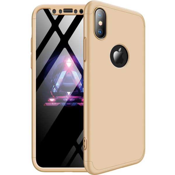 

Чехол-накладка GKK 3 in 1 Hard PC Case Apple iPhone X Gold (bz_F_91151)
