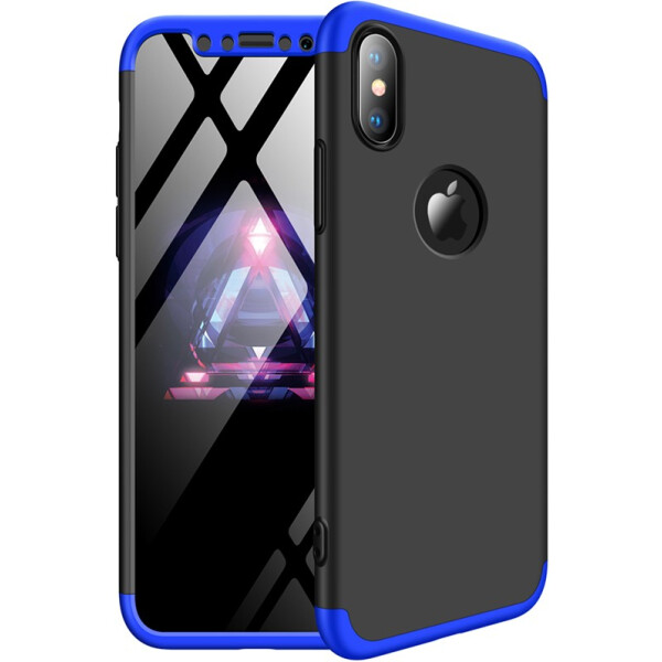 

Чехол-накладка GKK 3 in 1 Hard PC Case Apple iPhone X Blue/Black (bz_F_91159)